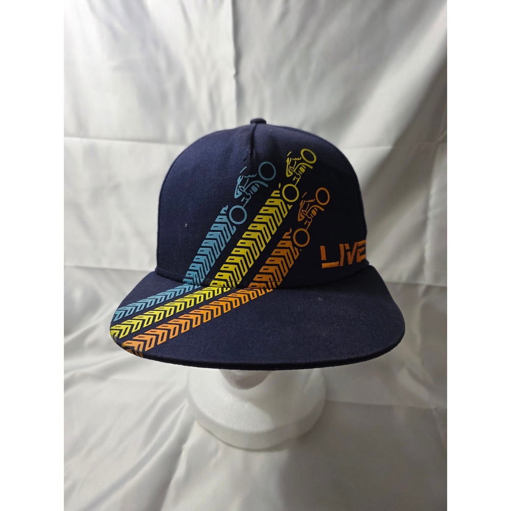 Disney Parks Tron Lightcycle Run Live To Race Snapback Hat Blue Mens OSFM